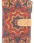 Cork wallet pattern women zipper card vegan wallet RFID BAGD-141