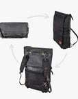 DAKOTA 3 in 1 Convertible Backpack Purse, Black