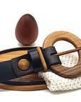 Luxury Wood Belt Fuji Happiness 306