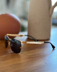 Titanium Wayfarer Sunglasses - V2 - 24K GOLD Plated