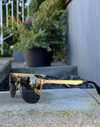 Titanium Wayfarer Sunglasses - V2 - 24K GOLD Plated