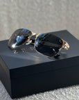 Titanium Wayfarer Sunglasses - V2 - 24K GOLD Plated