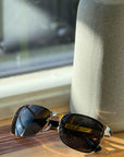 Titanium Wayfarer Sunglasses - V2 - 24K GOLD Plated