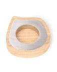 Taper candle or tealight holder | ash wood, stainless steel