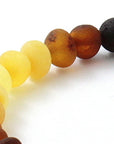 Raw Baltic Amber Stretch Bracelet for Adults