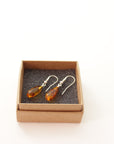 Baltic Amber Jewelry - Drop Earrings with Sterling Silber 925