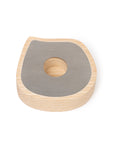 Taper candle or tealight holder | ash wood, stainless steel