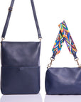 Bolso doble con asa fantasía azul