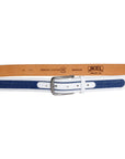 Swindon White Blue Leather Men Belt