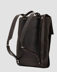 Leather Backpack - Metropolian (Dark Brown)