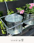 Balcony flowerpot holder, galvanised