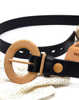Luxury Wood Belt Fuji Happiness 303
