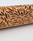 Engraved Rolling Pin Natural Wood Folk Kitchen Pins Handmade - Hiro