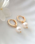 24 Karats Baroque Freshwater Pearl Hoops