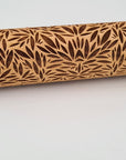 Engraved Rolling Pin Natural Wood Folk Kitchen Pins Handmade - Hiro