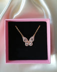 24K Butterfly Pendant Necklace