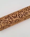 Engraved Rolling Pin Natural Wood Folk Kitchen Pins Handmade - Hiro