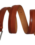 Siene Tan Leather Men Suede Belt
