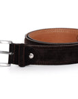 Sagrada Dark Brown Suede Belt