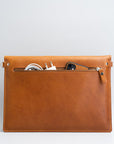 Leather Bag with adjustable strap for MacBook