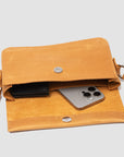 Classy Leather Shoulder Bag (Orange)